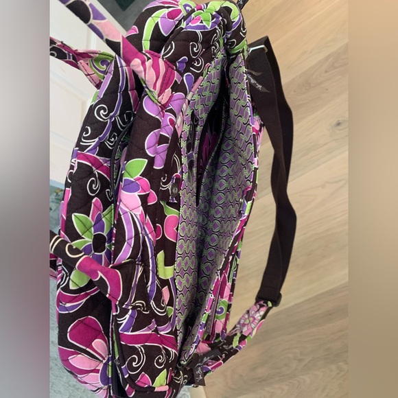 Vera Bradley tote bag- Purple Punch pattern - Picture 3 of 11